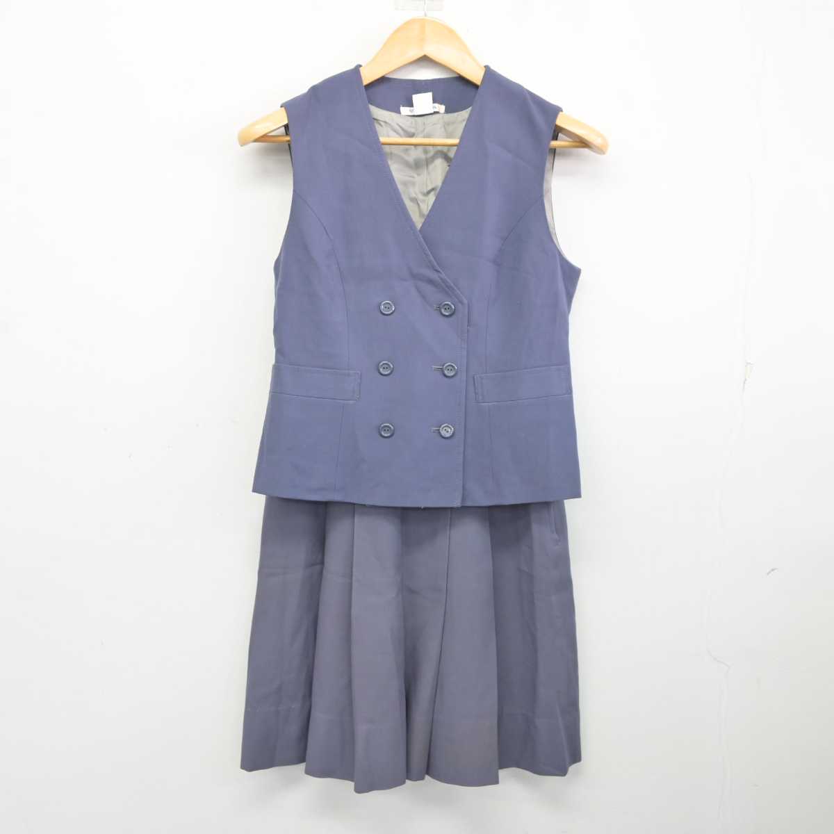 【中古】奈良県 平城高等学校 女子制服 4点 (ブレザー・ベスト・スカート) sf077098