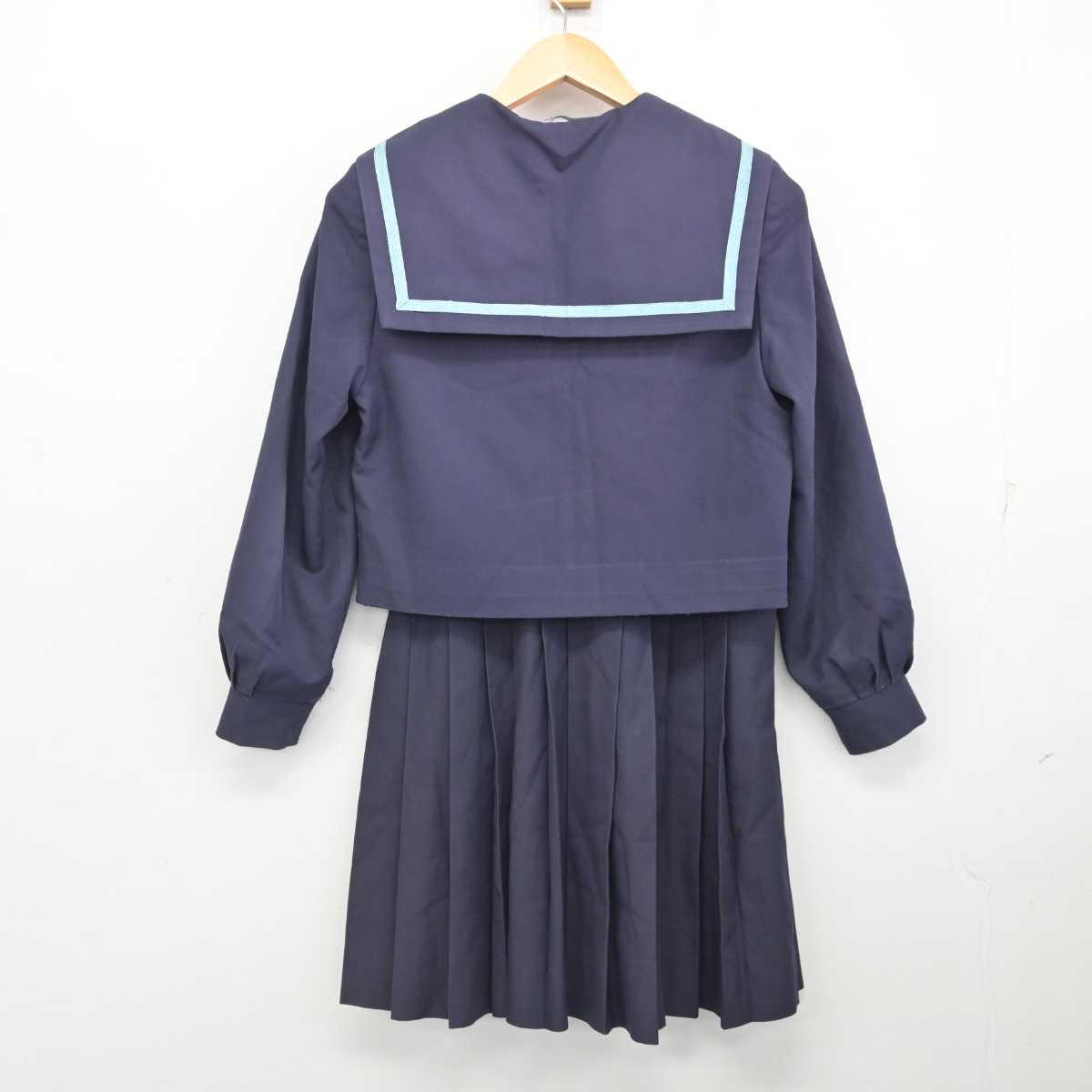 【中古】奈良県 生駒市立上中学校 女子制服 2点 (セーラー服・スカート) sf077100