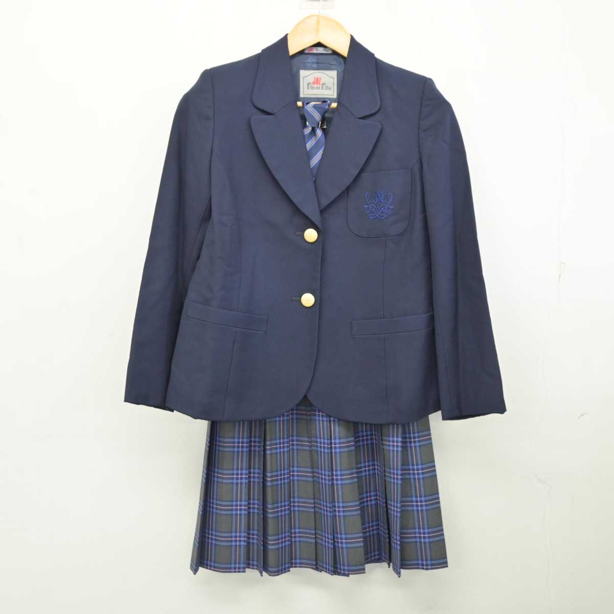 【中古】神奈川県 日本大学高等学校 女子制服 4点 (ブレザー・スカート) sf077101