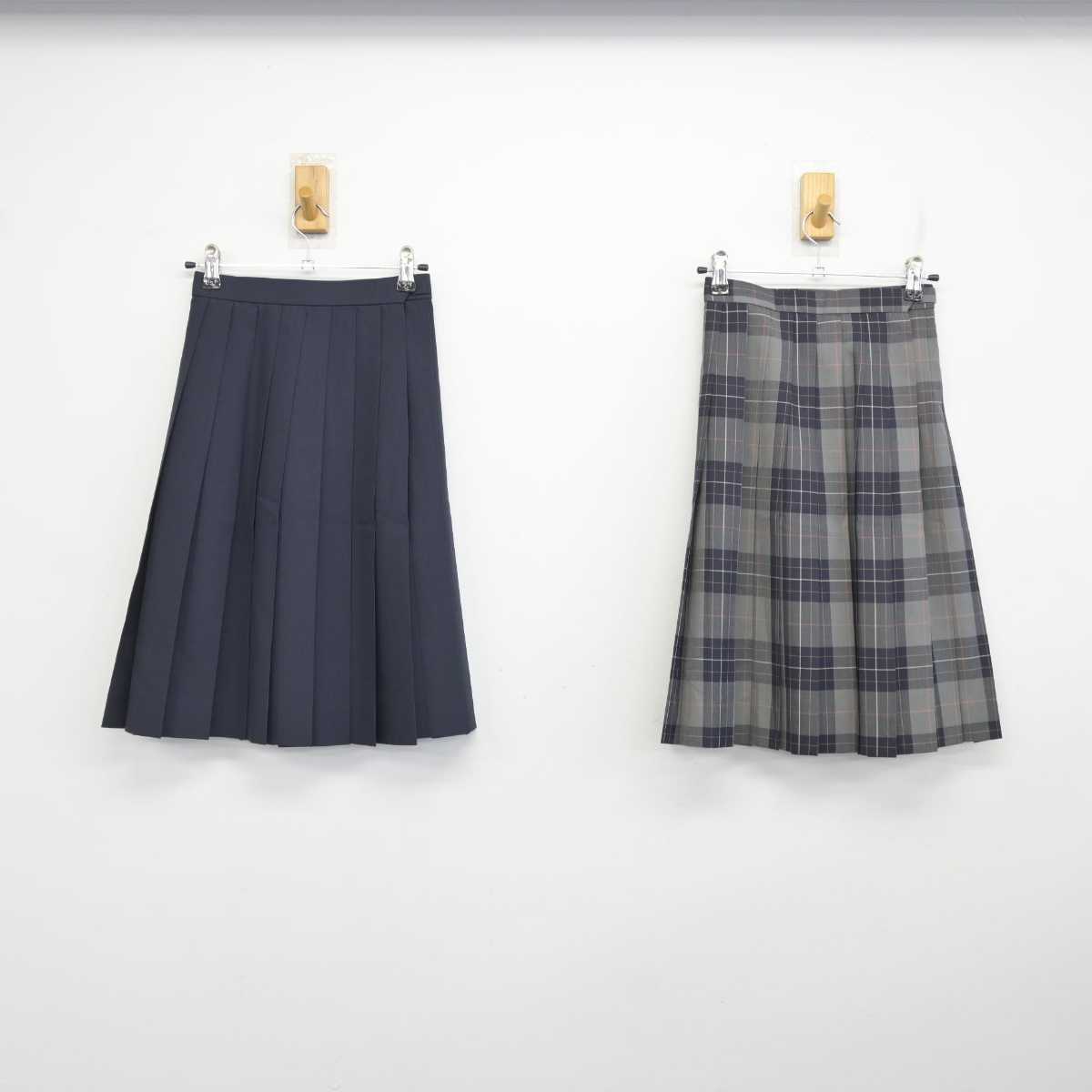 【中古】神奈川県 日本大学高等学校 女子制服 2点 (スカート) sf077102