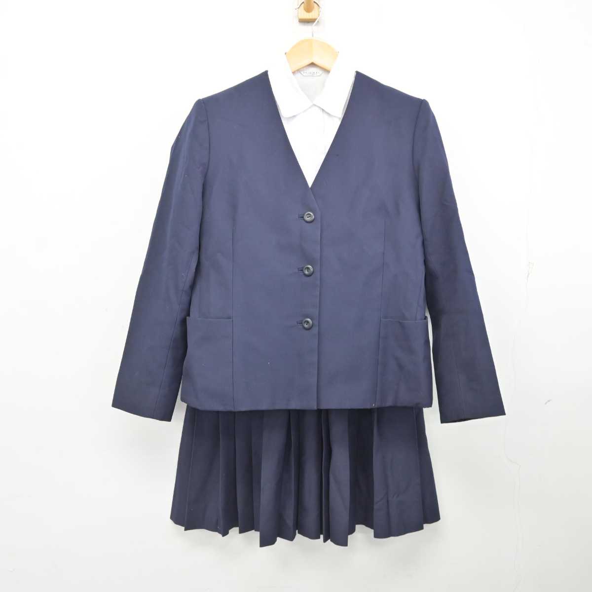 【中古】東京都 昭和高等学校 女子制服 3点 (ブレザー・シャツ・スカート) sf077103