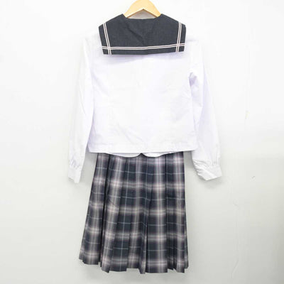 【中古】広島県 瀬戸内高等学校 女子制服 2点 (セーラー服・スカート) sf077120