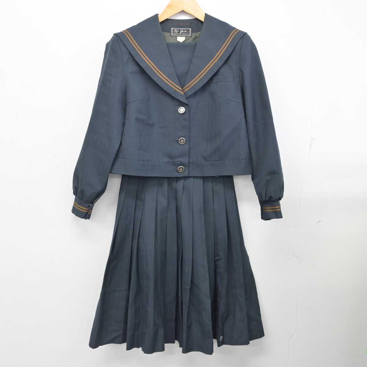 【中古】山口県 山口農業高等学校 女子制服 3点 (セーラー服・スカート) sf077122