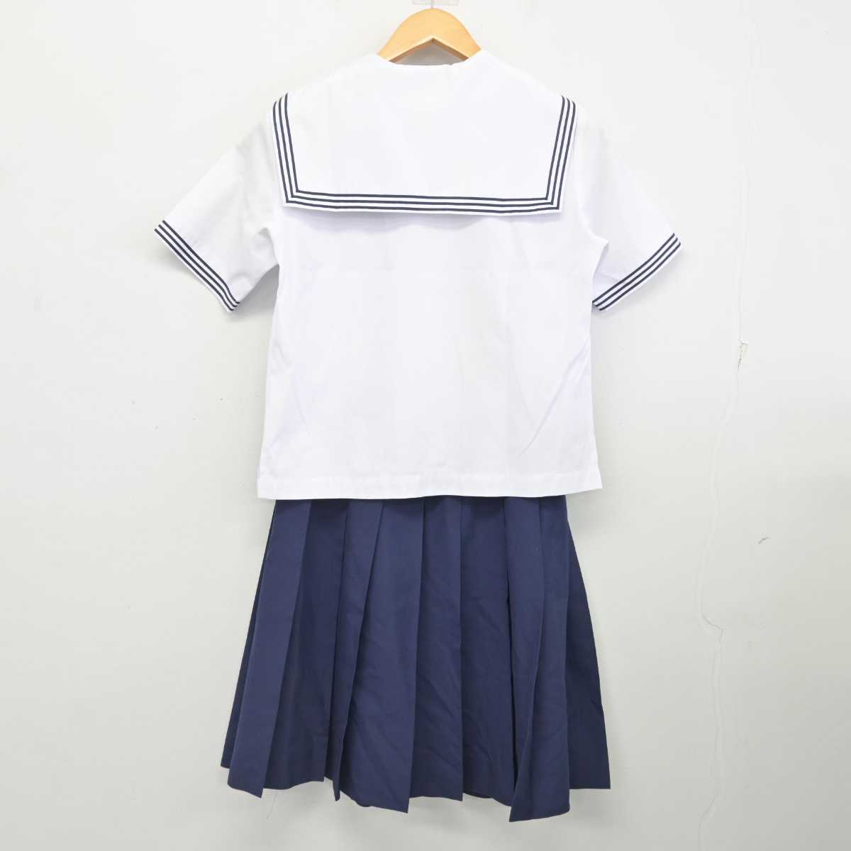 【中古】愛知県 安城学園高等学校 女子制服 3点 (セーラー服・スカート) sf077125