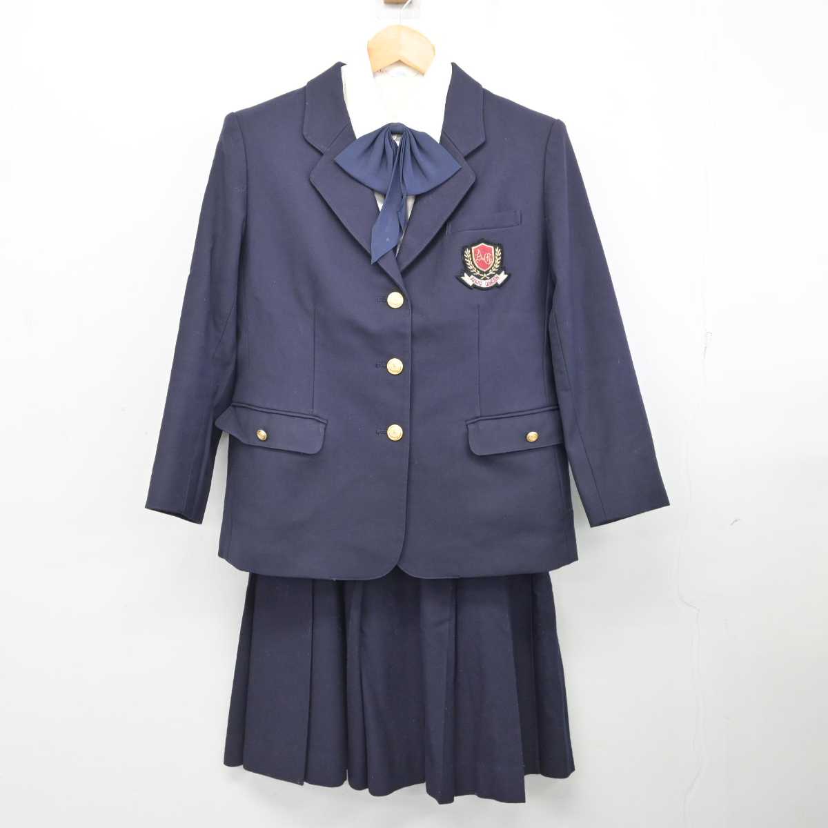 【中古】愛知県 安城学園高等学校 女子制服 4点 (ブレザー・シャツ・スカート) sf077127