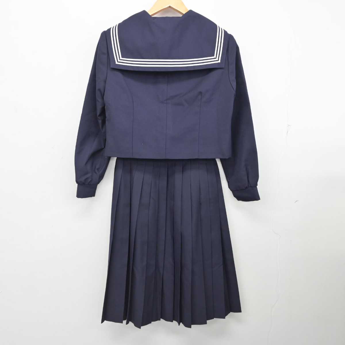 【中古】北海道 札幌啓成高等学校 女子制服 4点 (セーラー服・セーラー服・スカート) sf077128