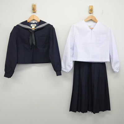 【中古】北海道 札幌啓成高等学校 女子制服 4点 (セーラー服・セーラー服・スカート) sf077128