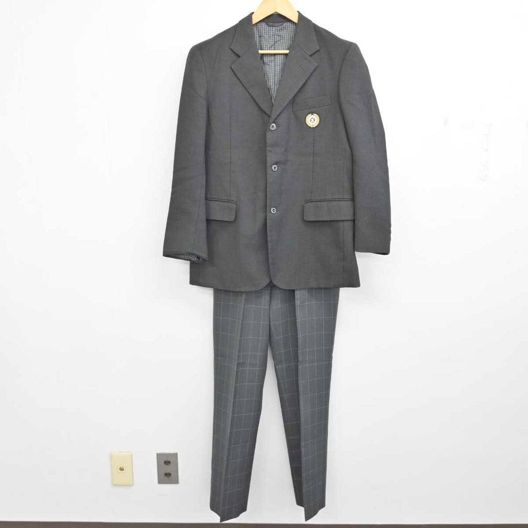 【中古】北海道 札幌厚別高等学校 男子制服 2点 (ブレザー・ズボン) sf077130