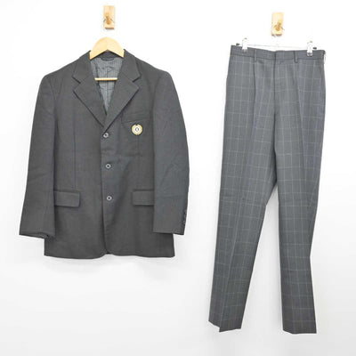 【中古】北海道 札幌厚別高等学校 男子制服 2点 (ブレザー・ズボン) sf077130