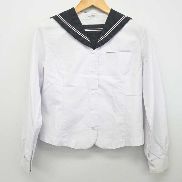 中古】広島県 瀬戸内高等学校 女子制服 2点 (ニット・セーラー服