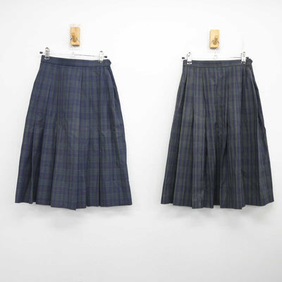 【中古】広島県 落合中学校 女子制服 3点 (ブレザー・スカート) sf077136