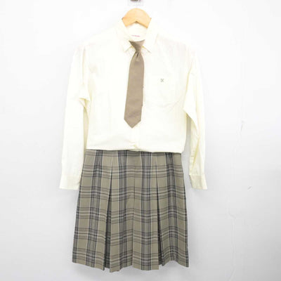 【中古】茨城県 土浦日本大学高等学校 女子制服 4点 (ブレザー・シャツ・スカート) sf077146