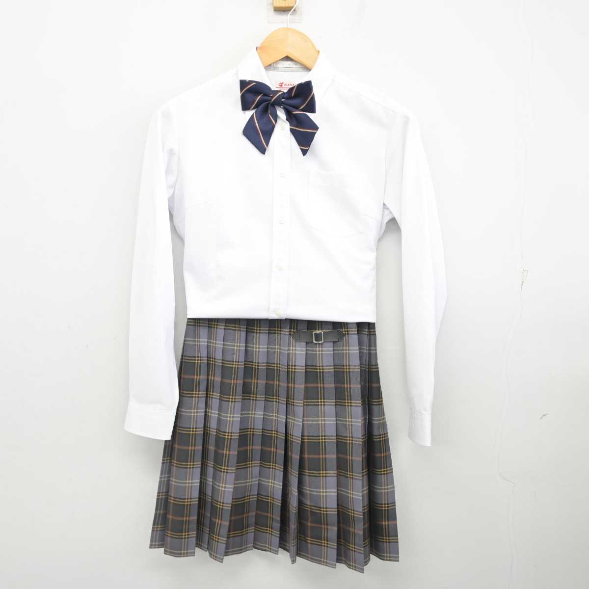 【中古】岐阜県 帝京大学可児高等学校 女子制服 4点 (ブレザー・シャツ・スカート) sf077152