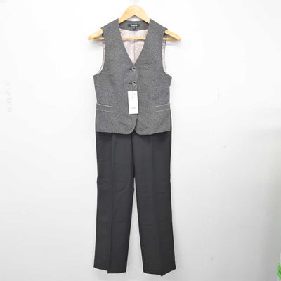 【中古】 事務服 女子制服 3点 (ジャケット・ベスト・ズボン) sf077155