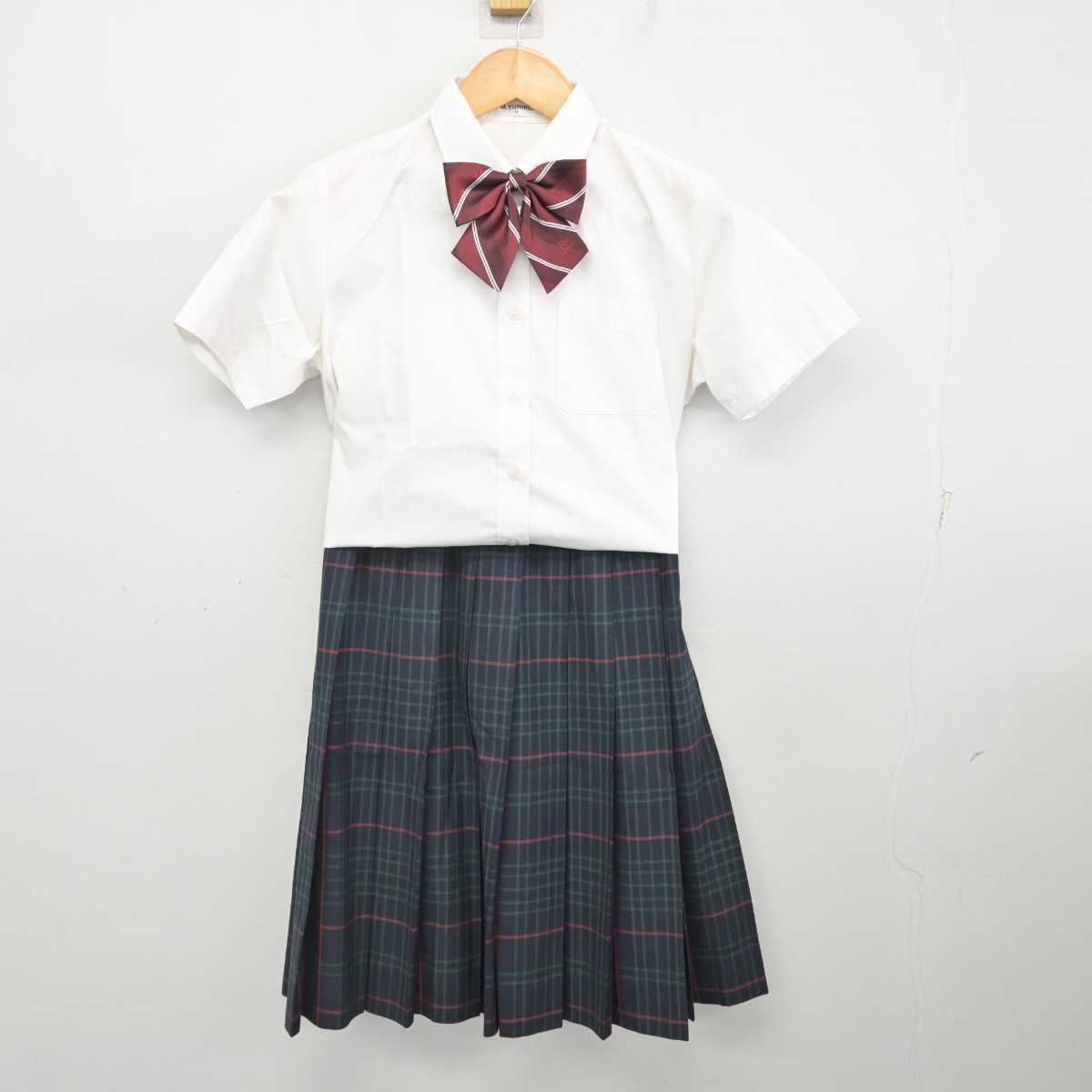 【中古】千葉県 千葉日本大学第一高等学校 女子制服 5点 (シャツ・スカート) sf077159