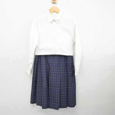 【中古】青森県 八戸工業高等学校 女子制服 3点 (ブレザー・シャツ・スカート) sf077161