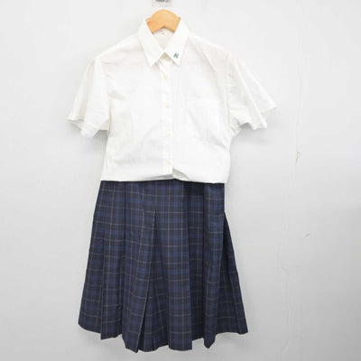 【中古】青森県 八戸工業高等学校 女子制服 3点 (ベスト・シャツ・スカート) sf077162