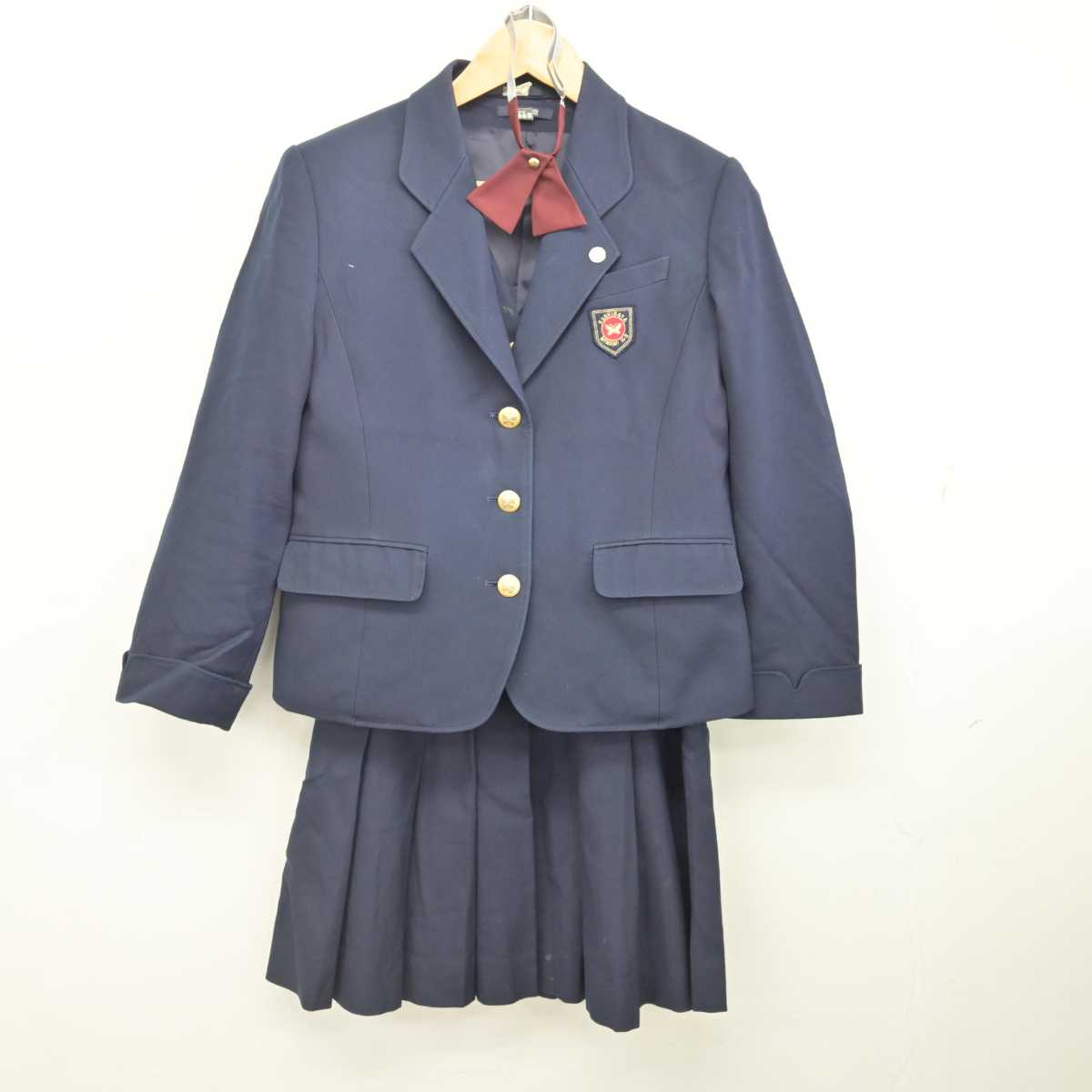 【中古】埼玉県 越谷南高等学校 女子制服 5点 (ブレザー・ベスト・スカート) sf077167