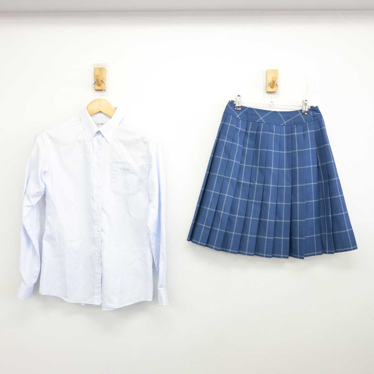 【中古】山形県 羽黒高等学校 女子制服 5点 (ブレザー・ニットベスト・シャツ・スカート) sf077174