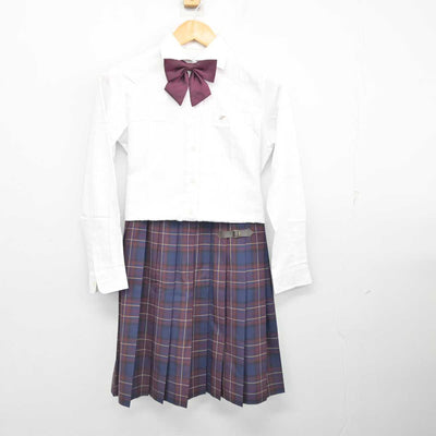 【中古】京都府 鳥羽高等学校 女子制服 5点 (ブレザー・シャツ・スカート) sf077177