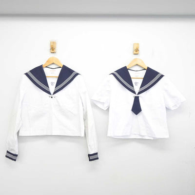 【中古】宮城県 富沢中学校 女子制服 4点 (セーラー服・スカート) sf077187