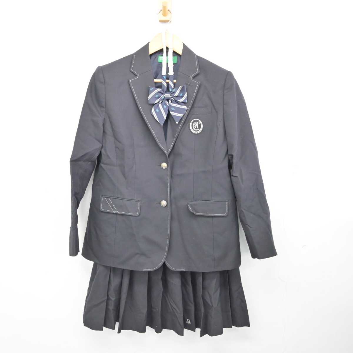 【中古】岡山県 岡山龍谷高等学校 女子制服 3点 (ブレザー・スカート) sf077188