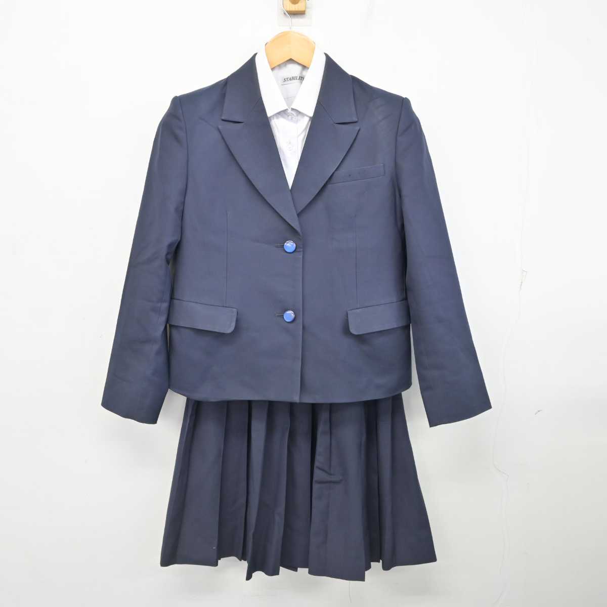 【中古】岐阜県 岐阜商業高等学校 女子制服 3点 (ブレザー・シャツ・スカート) sf077192