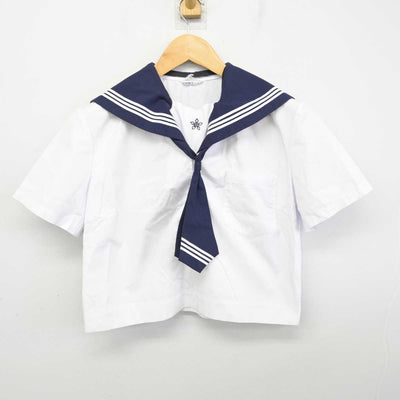 【中古】東京都 大久保中学校 女子制服 3点 (セーラー服・スカート) sf077197