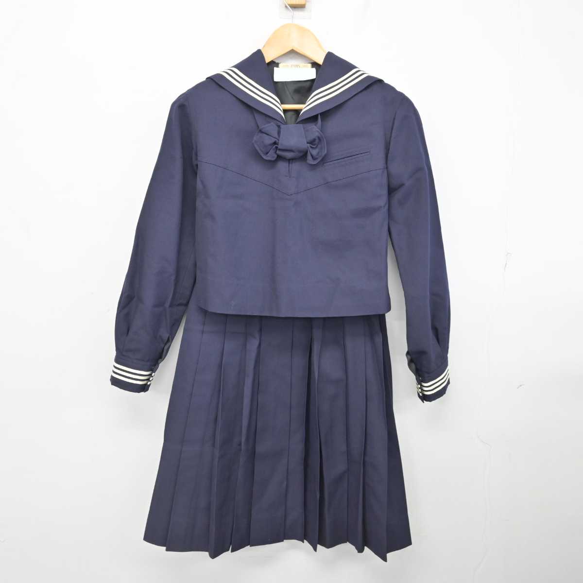 【中古】東京都 大妻中学高等学校 女子制服 3点 (セーラー服・スカート) sf077201