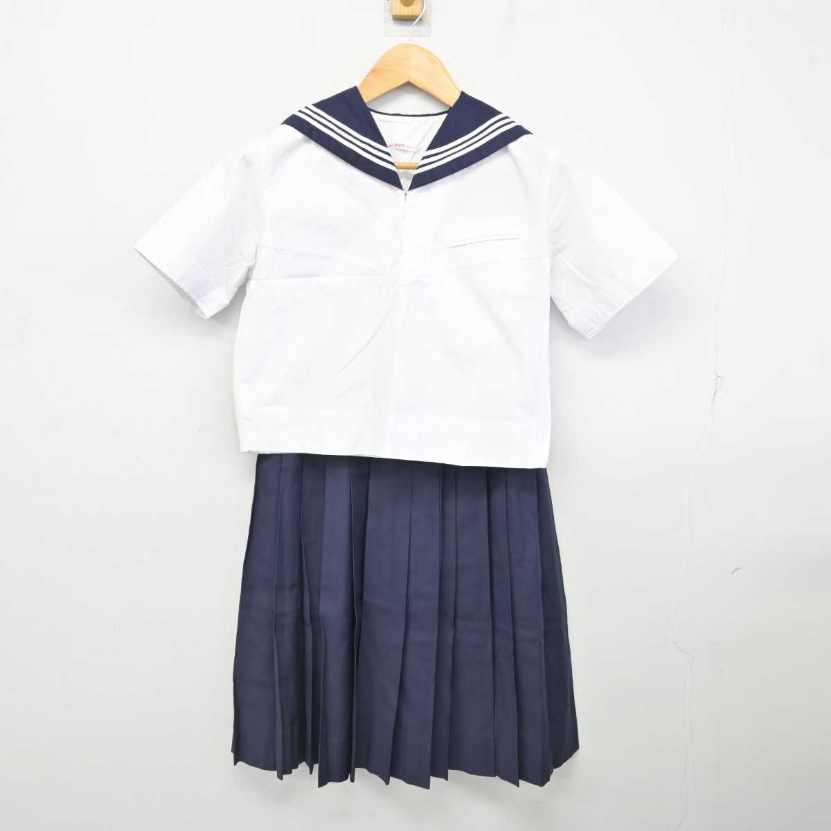 【中古】東京都 大妻中学高等学校 女子制服 3点 (セーラー服・スカート) sf077202