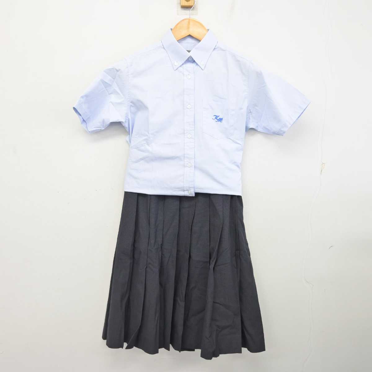 【中古】千葉県 公津の杜中学校 女子制服 3点 (シャツ・シャツ・スカート) sf077212