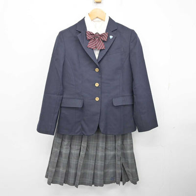 【中古】栃木県 高根沢高等学校 女子制服 5点 (ブレザー・シャツ・スカート) sf077226