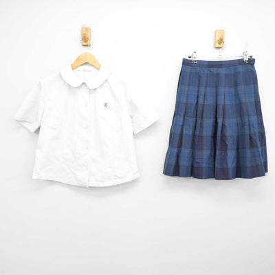 【中古】福岡県 福岡女子高等学校 女子制服 2点 (シャツ・スカート) sf077233