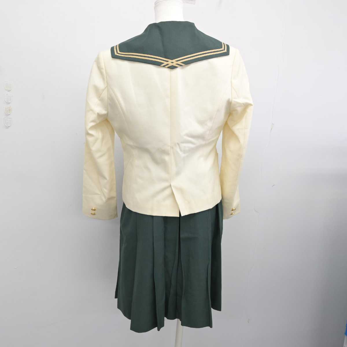 【中古】福島県 須賀川桐陽高等学校 女子制服 4点 (ブレザー・セーラー服・スカート) sf077239