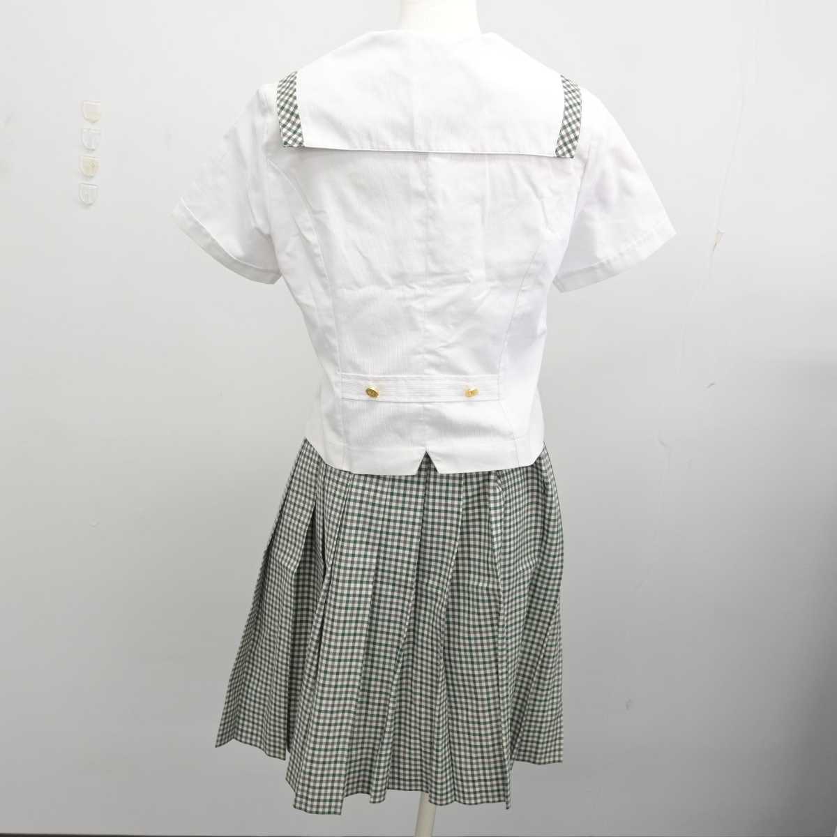 【中古】福島県 須賀川桐陽高等学校 女子制服 4点 (ブラウス・スカート) sf077240