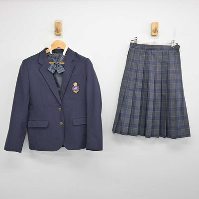 【中古】福島県 郡山市立緑ケ丘中学校 女子制服 3点 (ブレザー・スカート) sf077241