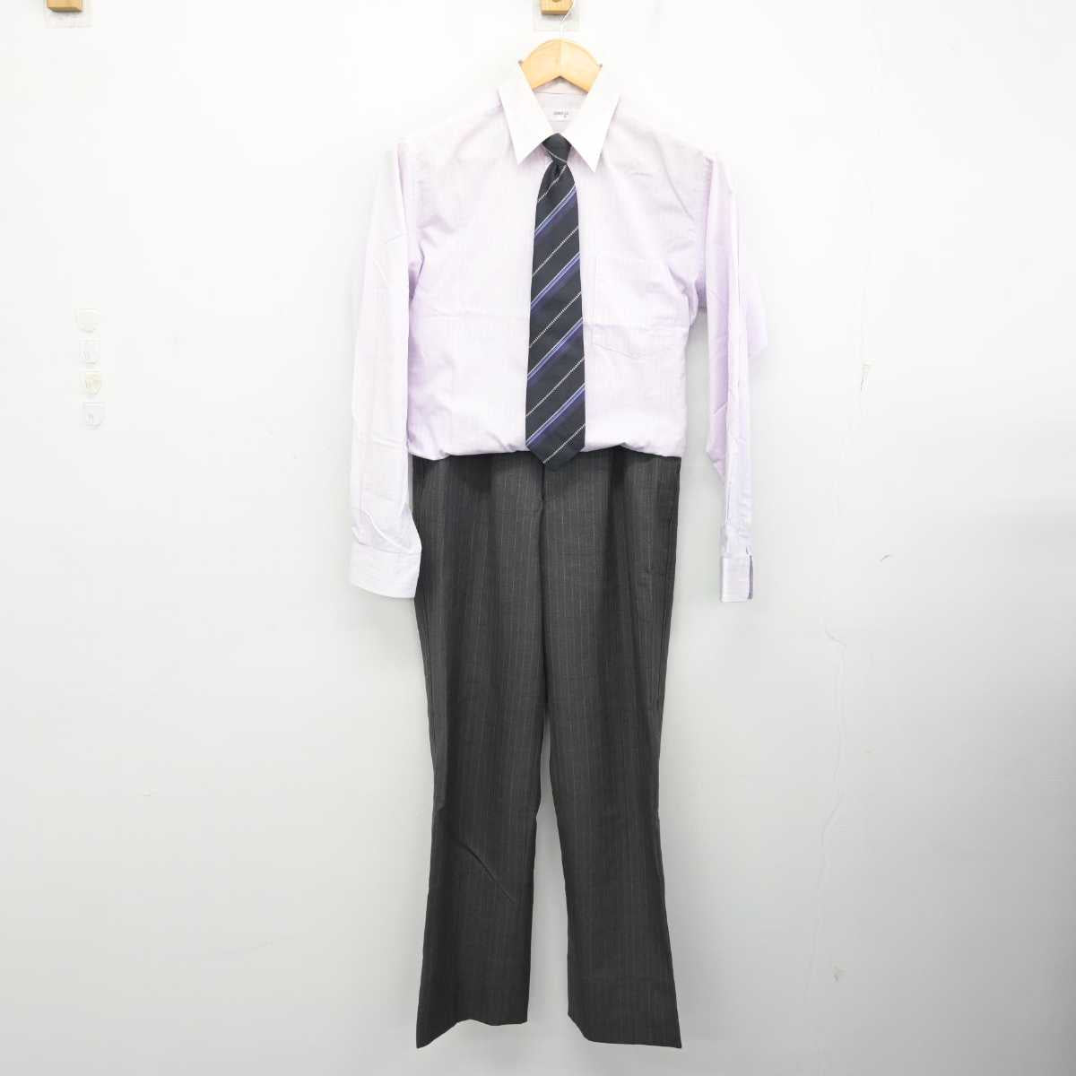 【中古】茨城県 東洋大学附属牛久高等学校 男子制服 5点 (ブレザー・シャツ・ズボン) sf077243