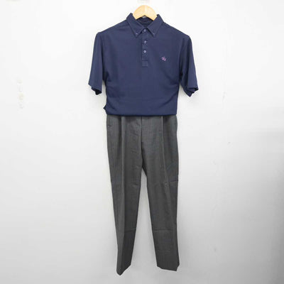 【中古】茨城県 東洋大学附属牛久高等学校 男子制服 2点 (シャツ・ズボン) sf077245