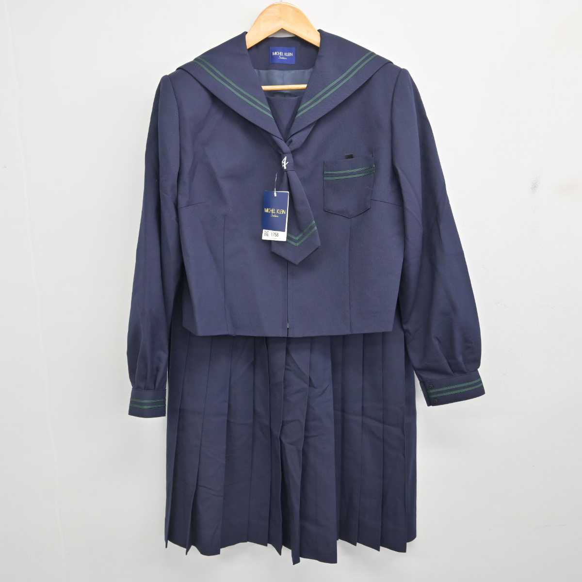 【中古】神奈川県 足柄台中学校 女子制服 3点 (セーラー服・スカート) sf077246