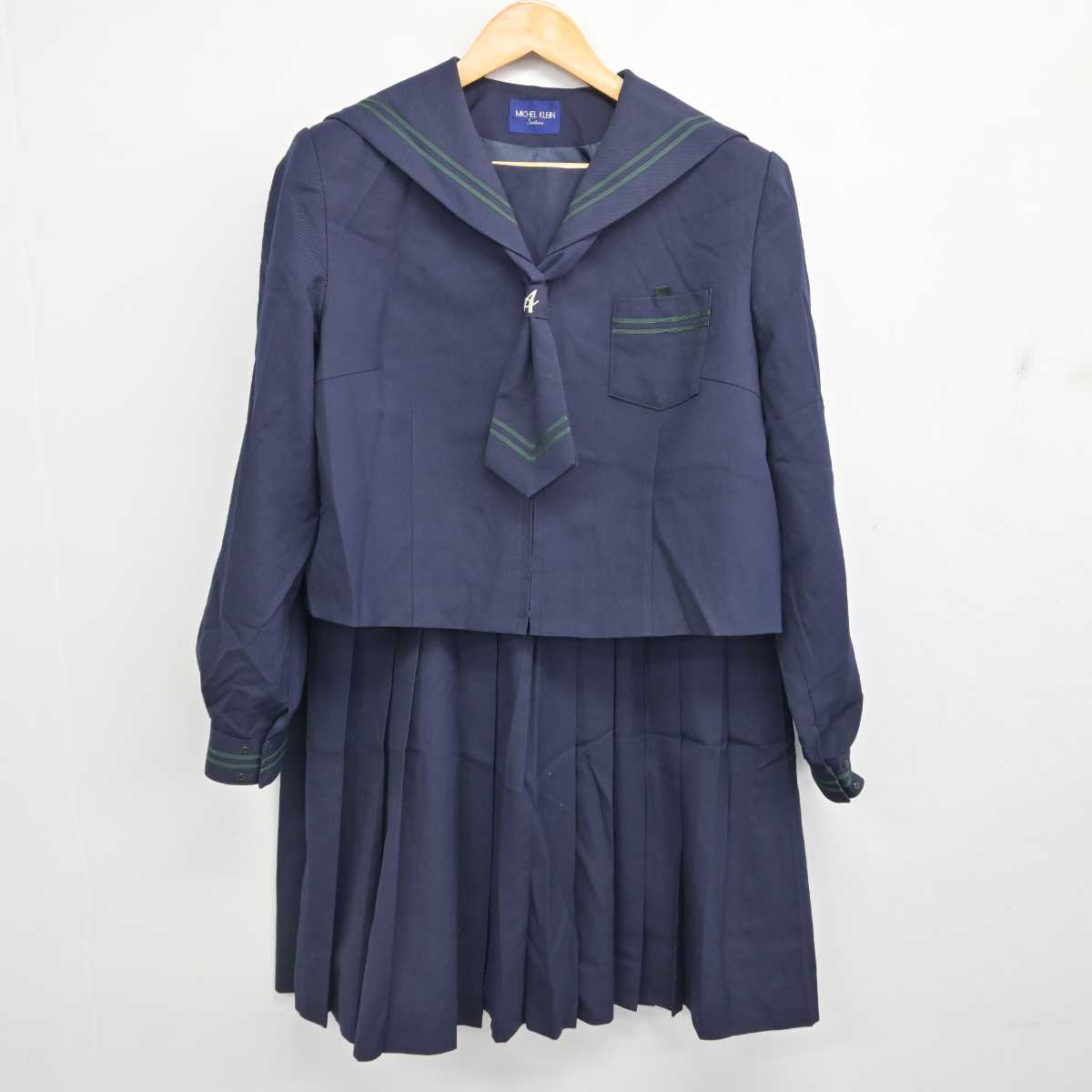 【中古】神奈川県 足柄台中学校 女子制服 3点 (セーラー服・スカート) sf077247