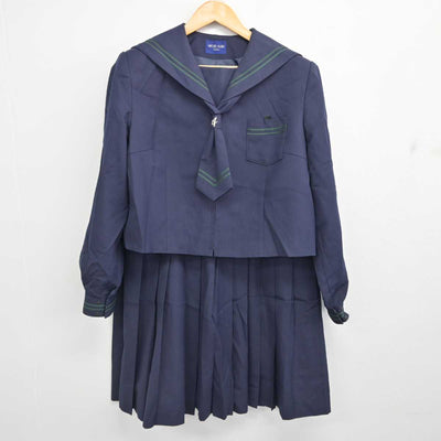 【中古】神奈川県 足柄台中学校 女子制服 3点 (セーラー服・スカート) sf077247