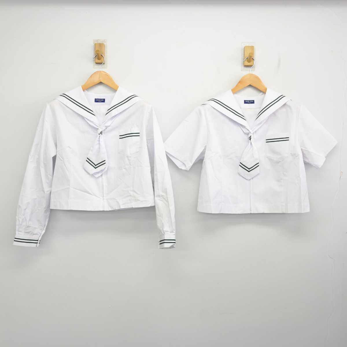 【中古】神奈川県 足柄台中学校 女子制服 6点 (セーラー服) sf077248