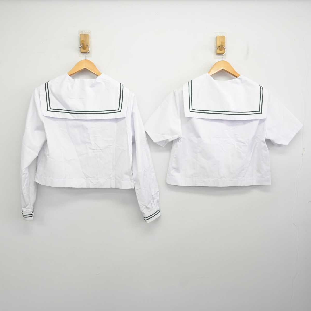 【中古】神奈川県 足柄台中学校 女子制服 6点 (セーラー服) sf077248