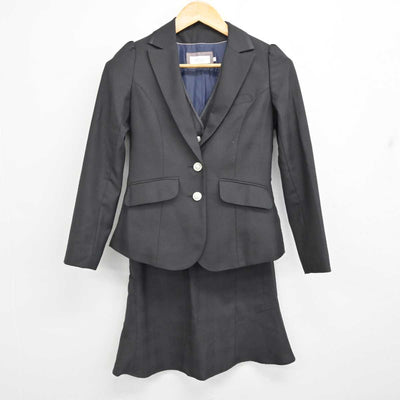 【中古】 事務服 女子制服 3点 (ジャケット・ベスト・スカート) sf077266