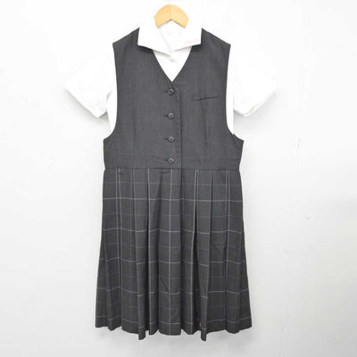 【中古】佐賀県 佐賀女子短期大学付属佐賀女子高等学校 女子制服 2点 (シャツ・ジャンパースカート) sf077273