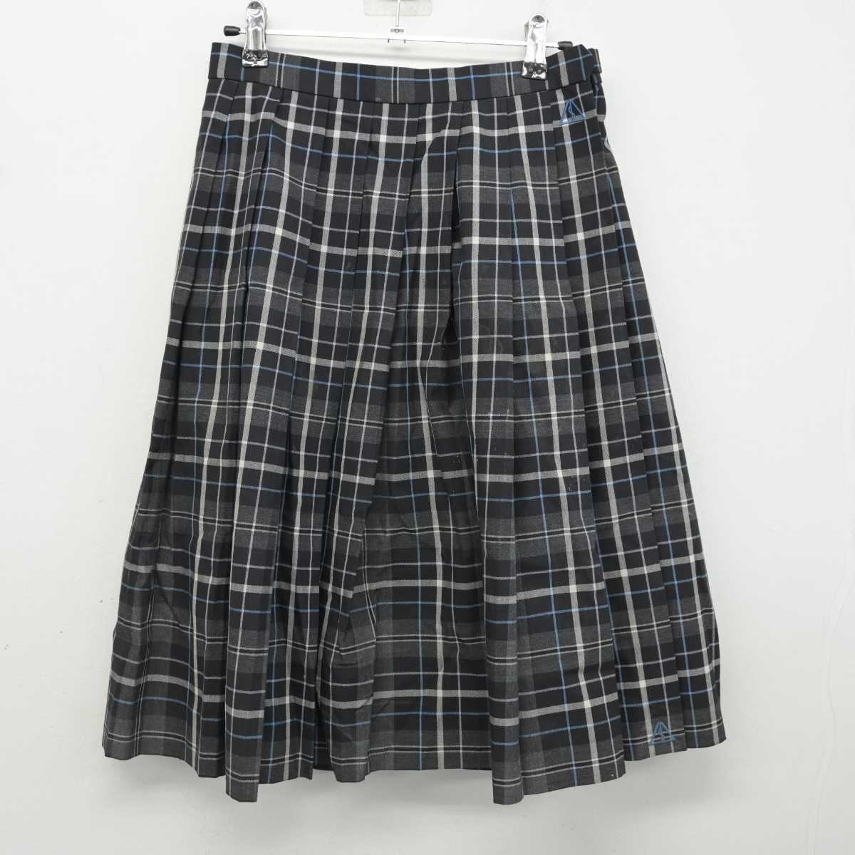 【中古】茨城県 石下紫峰高等学校 女子制服 3点 (ニットベスト・シャツ・スカート) sf077285