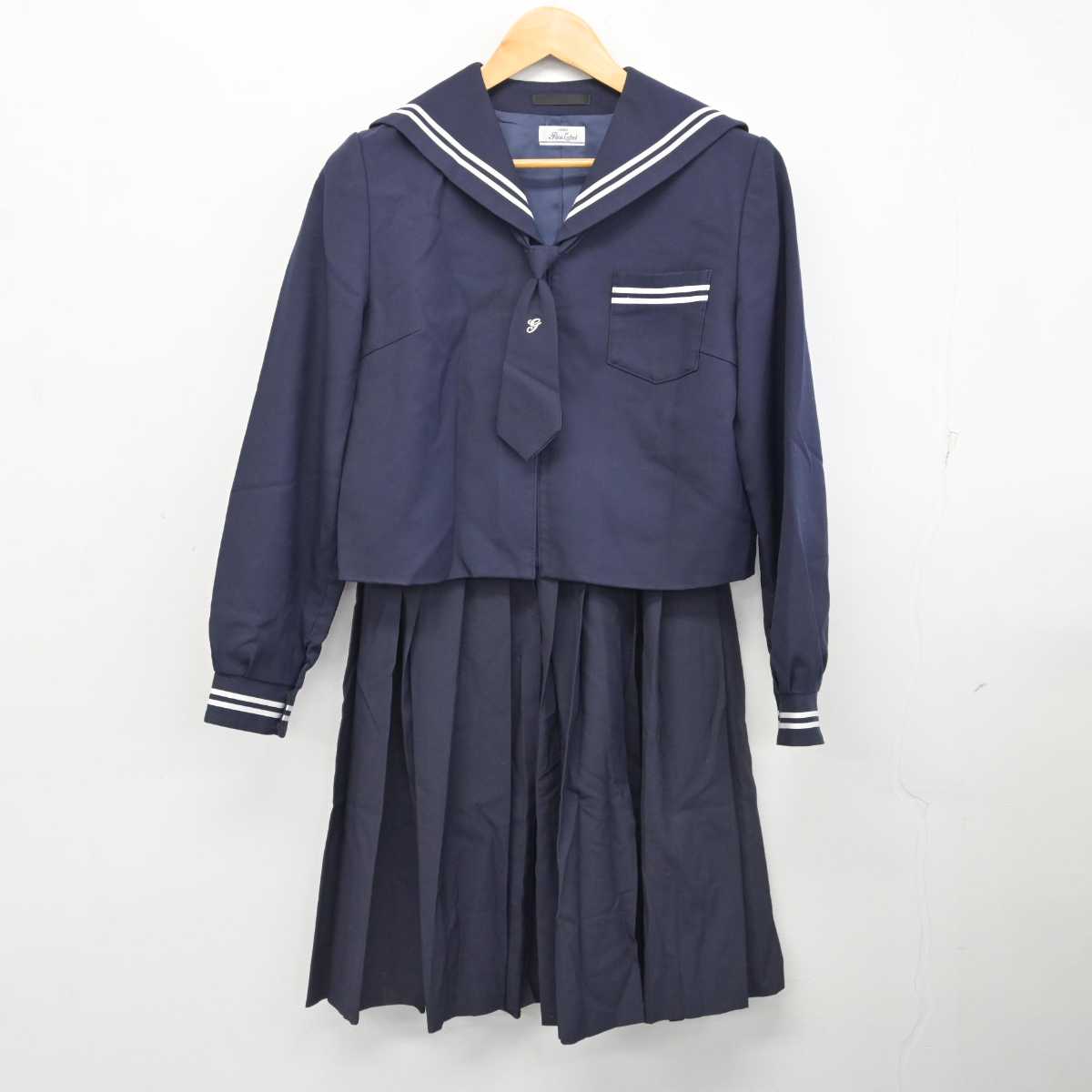 【中古】青森県 五所川原第一中学校 女子制服 3点 (セーラー服・スカート) sf077288