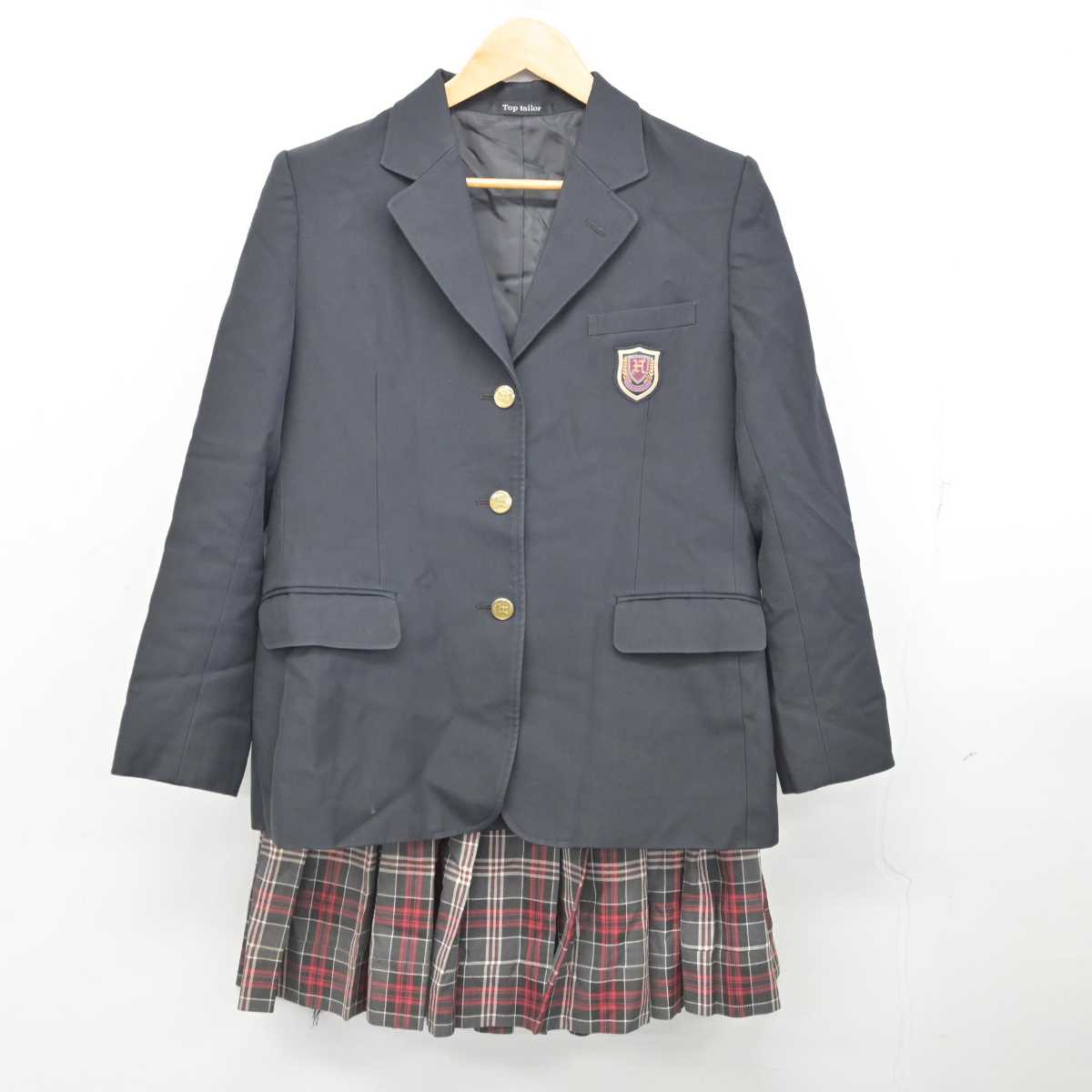 【中古】青森県 弘前東高等学校 女子制服 2点 (ブレザー・スカート) sf077291