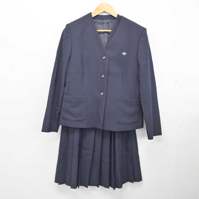 【中古】鹿児島県 加治木高等学校 女子制服 3点 (ブレザー・ベスト・スカート) sf077296