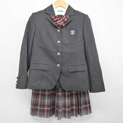 【中古】千葉県 植草学園大学附属高等学校 女子制服 4点 (ブレザー・シャツ・スカート) sf077310